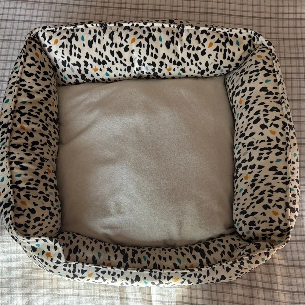 Leopard Print Pet Bed